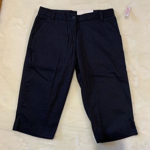 🆕 IZOD Girl’s Black Uniform Shorts Size 14